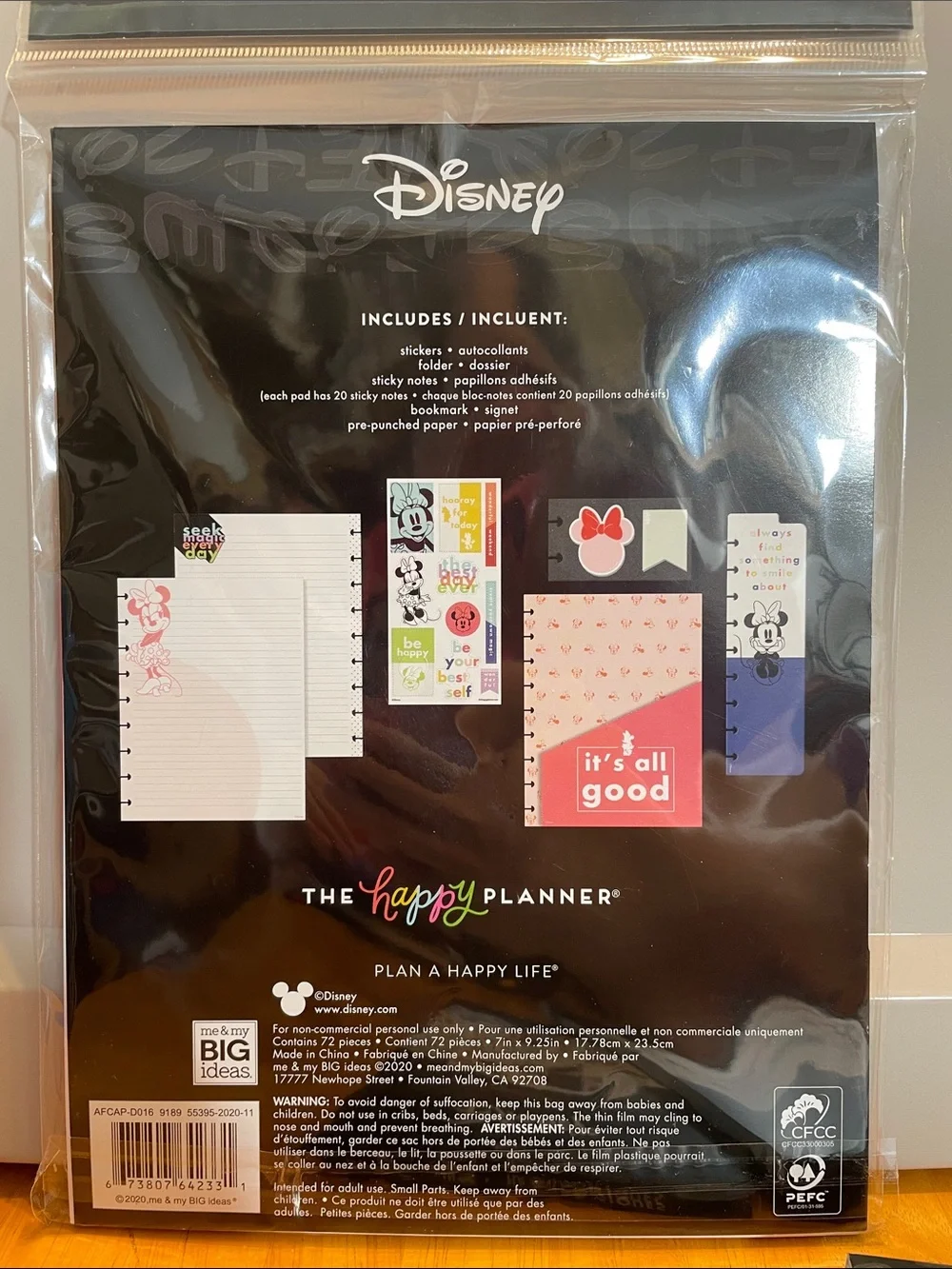 Happy Planner Set of 5 Mickey and Minnie Disney Planner Accessories Stickers
